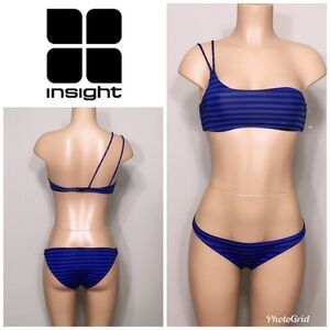 New. Stripe bikini. NWT